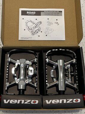 VENZO Professional Bike Pedal - Compatible with Shimano SPD Mountain Bike